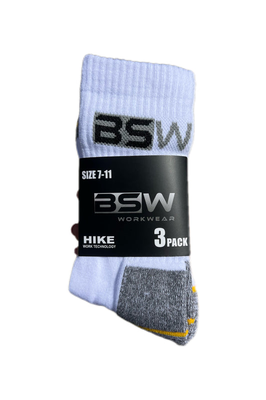 BSW SOCK WHITE