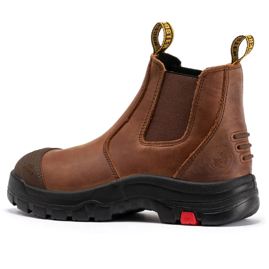 ROCKROOSTER AK224ST STEEL TOE Brown