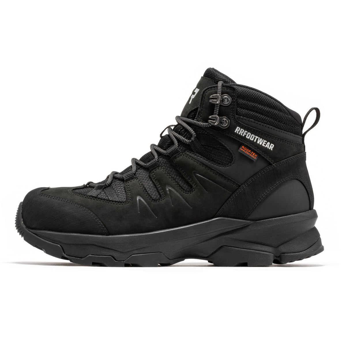 ROCKROOSTER Farmington 6 Inch Steel Toe Waterproof Hiking Boots AH001BK