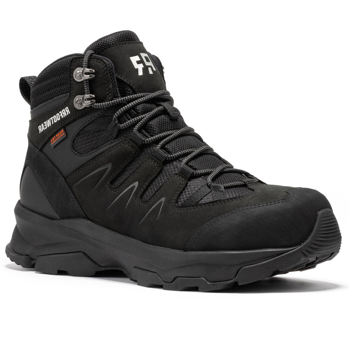 ROCKROOSTER Farmington 6 Inch Steel Toe Waterproof Hiking Boots AH001BK