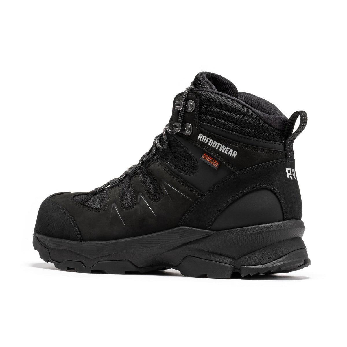 ROCKROOSTER Farmington 6 Inch Steel Toe Waterproof Hiking Boots AH001BK