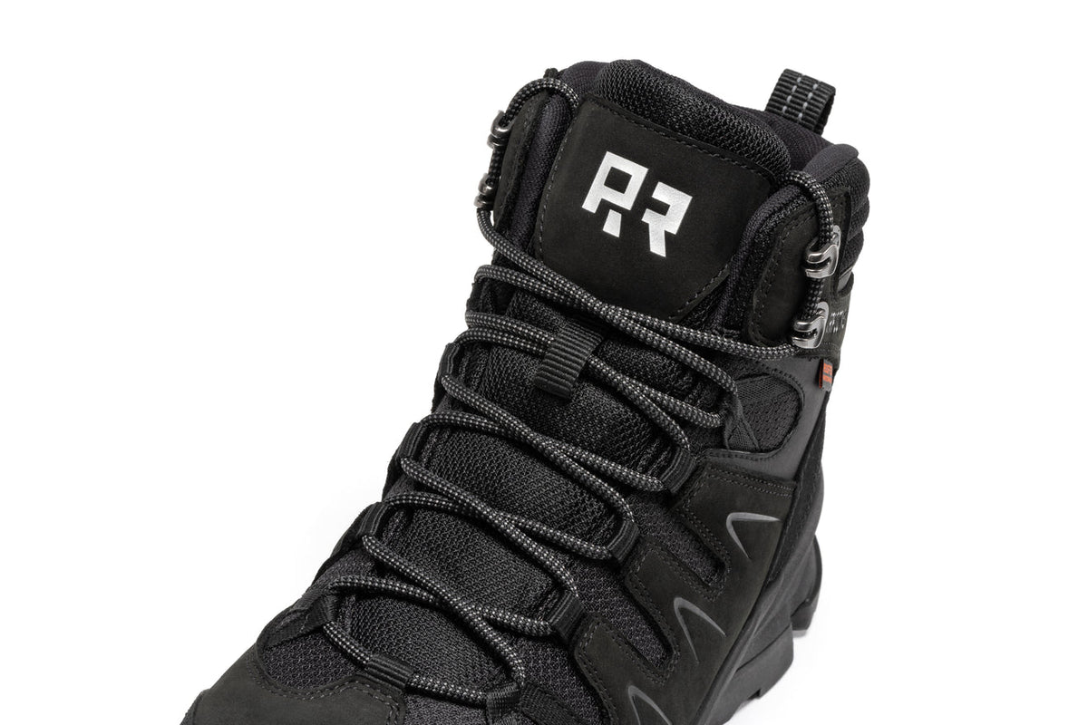 ROCKROOSTER Farmington 6 Inch Steel Toe Waterproof Hiking Boots AH001BK