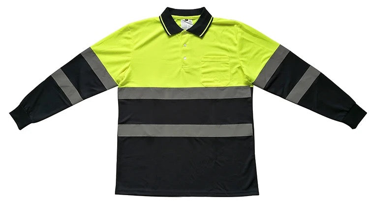 Reflective polo long sleeve